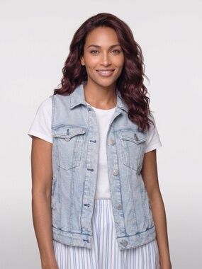 Z Supply Soft Denium Stretch Vest Size S